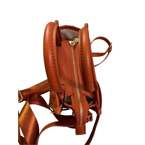 New Steve Madden Bniko Quilted Crossbody Purse Bag in Whiskey Spice - Picture 3 of 8